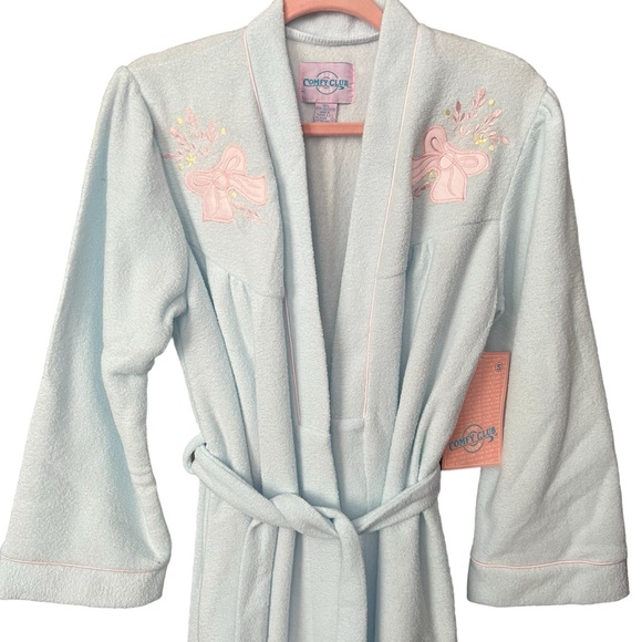 Vintage NWT Comfy Club - Womens Embroidered Robe - Picture 2 of 9